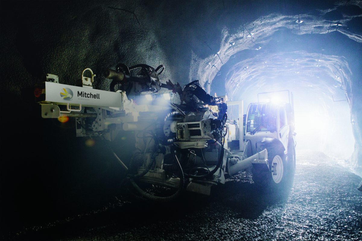 underground mining rig